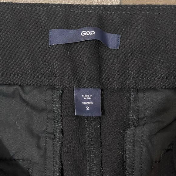 GAP Women's Black Gray Faux Suede Stretch Equestrian Style Pants Size 2 - Picture 7 of 10